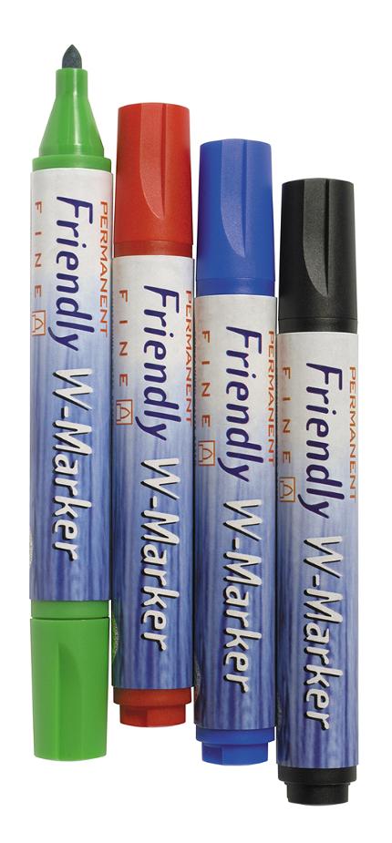 Blädderblockspenna FRIENDLY rund 4/fp