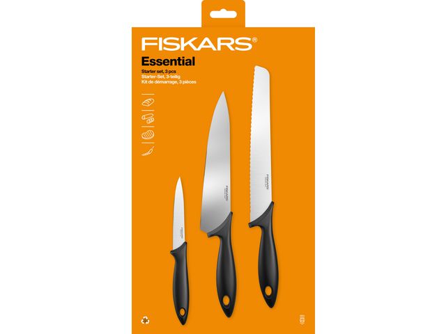 Knivset FISKARS Essential 3 delar
