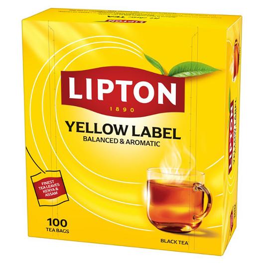 Te LIPTON påse Yellow Label 100/fp