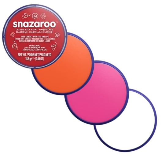 Ansiktsmålningsset röd rosa 4x18ml