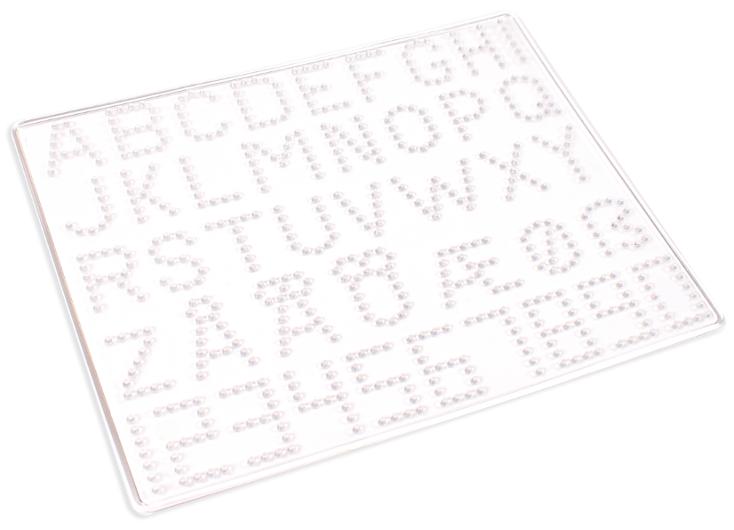 Pärlplatta ABC/siffror 5/fp