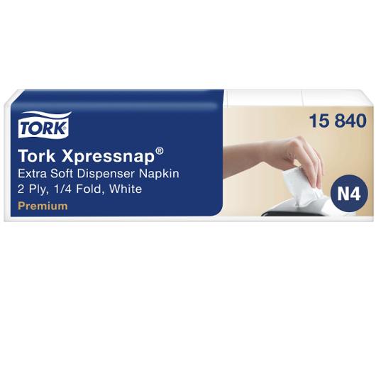 Servett TORK Pre N4 2-lags vit 500/fp
