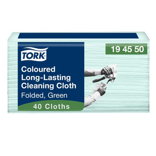 Rengöringsduk TORK Pre W8 grön 40/fp