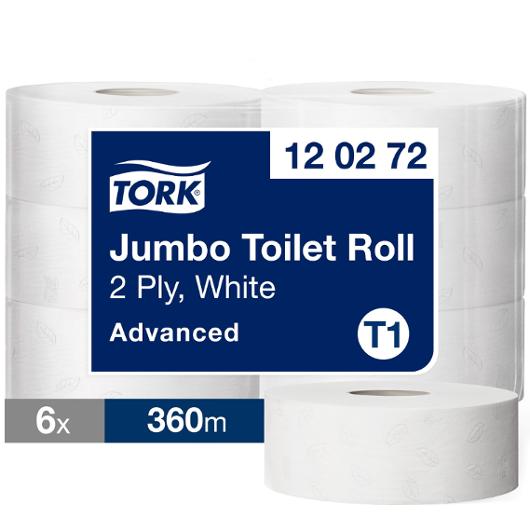Toalettpapper TORK Adv T1 2-lag 360m