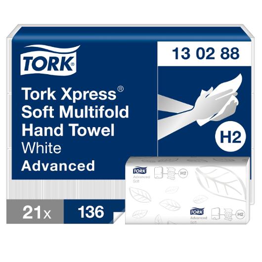 Handduk TORK Adv H2 Xpress 2856/fp