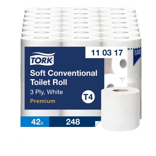 Toalettpapper TORK Pre T4 3-lag 42/fp