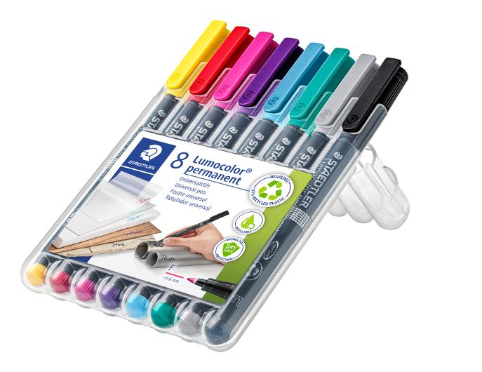Universalpenna LUMOCOLOR F P sort.f 8/fp