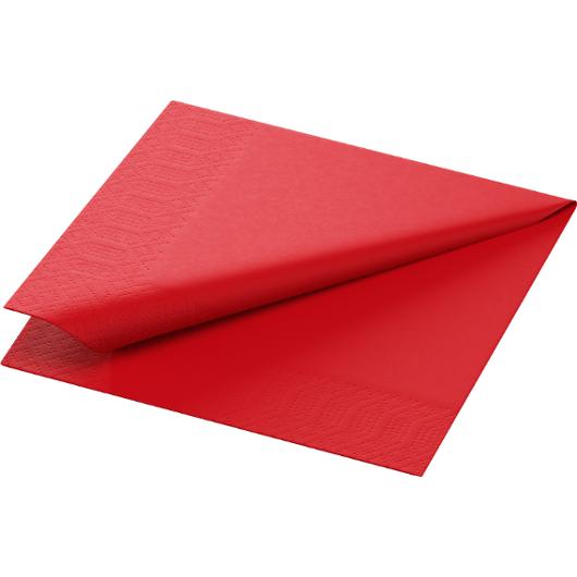 Servett 3-lags 24x24cm röd 250/fp